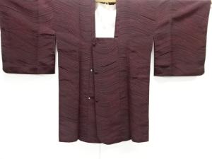 大正ロマン　切りビロード波模様道行コート